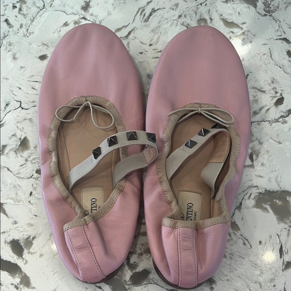 Valentino Pink Ballet Flats